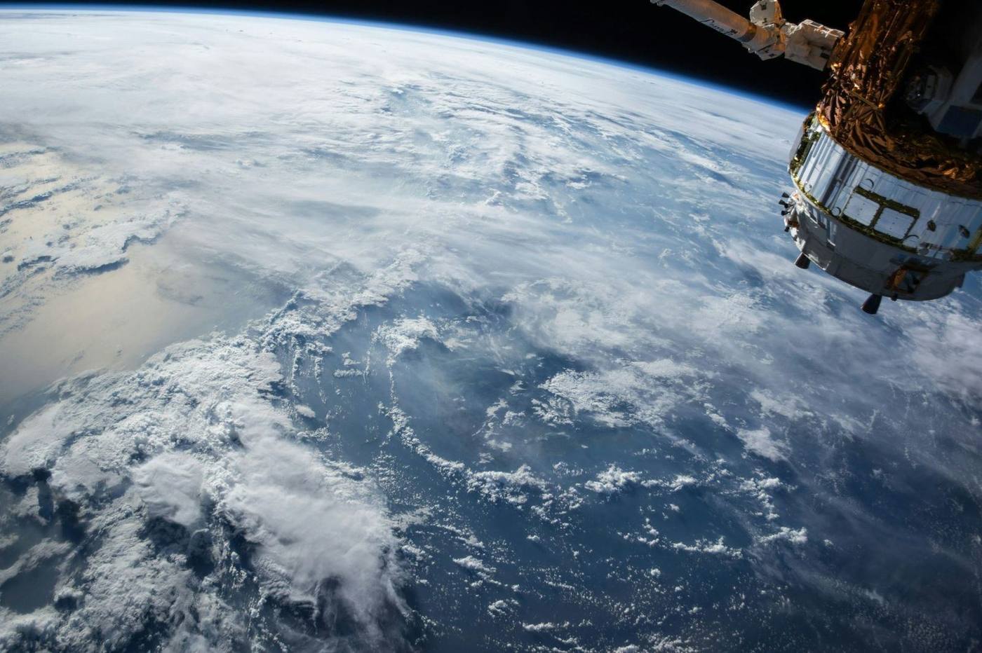 Earth from low orbit